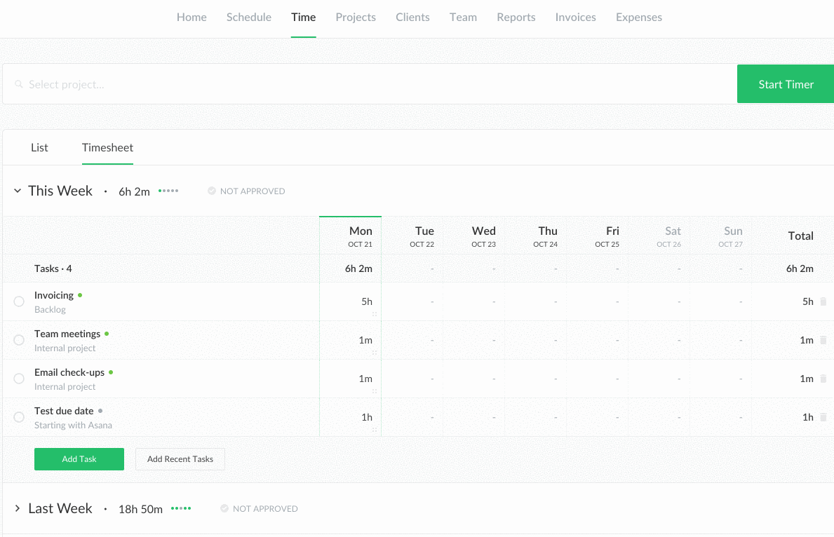 add your hours by time intervals