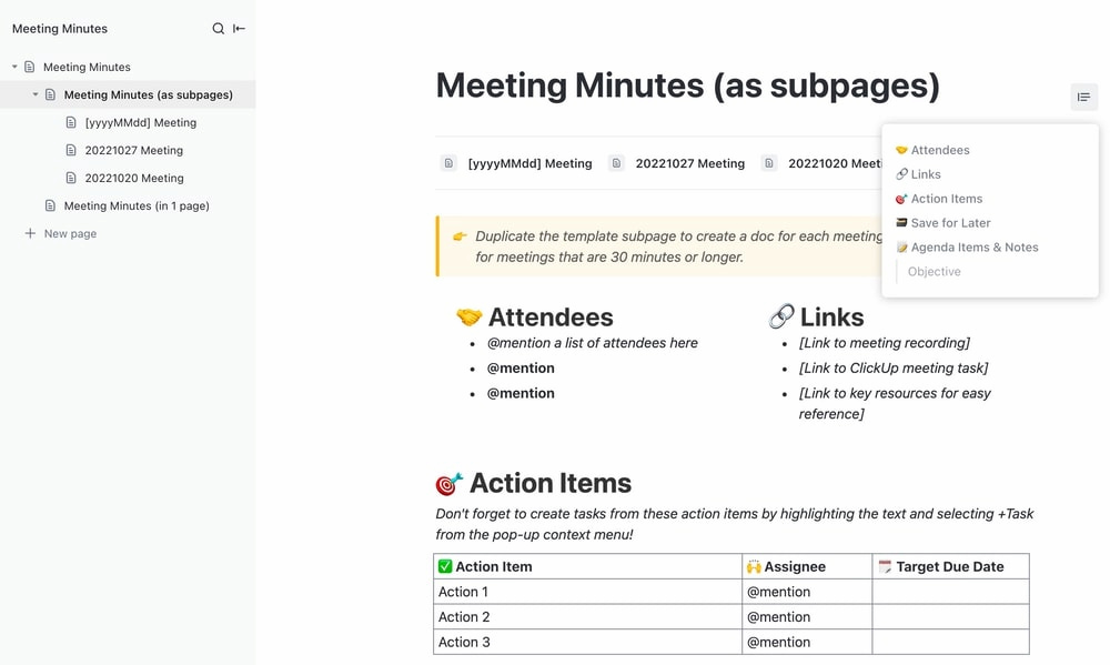 meeting agenda template: effectively organize and execute meetings