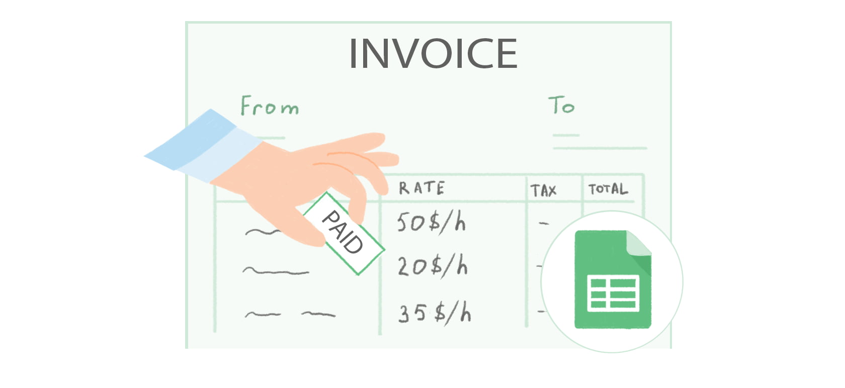 free professional google docs invoice template for your business