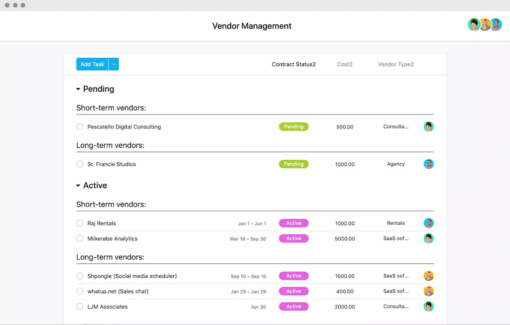 stay organized with pre-built and custom asana templates