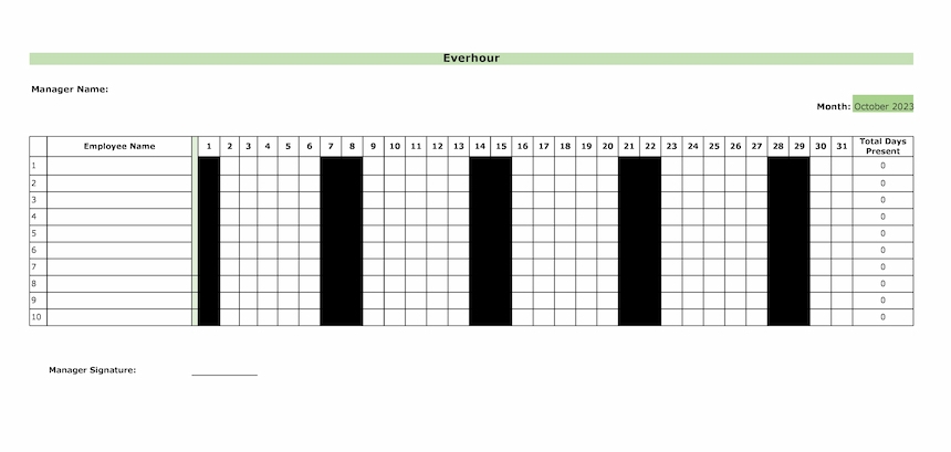 attendance tracker excel: keeping your workforce honest and professional