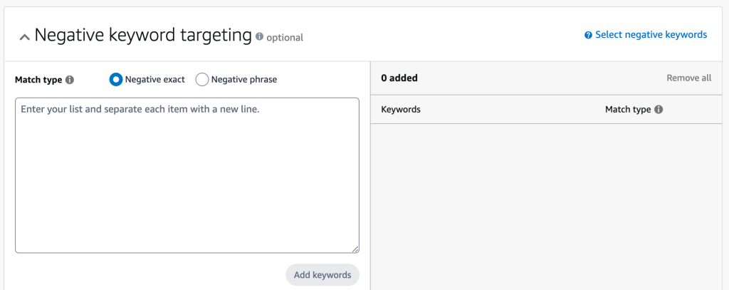 Negative Targeting