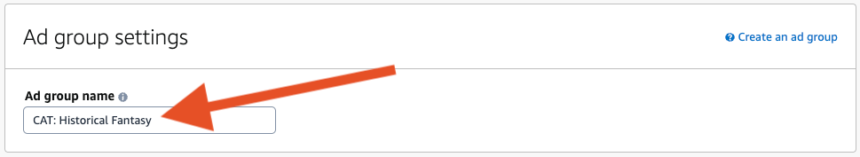 Ad Group Name