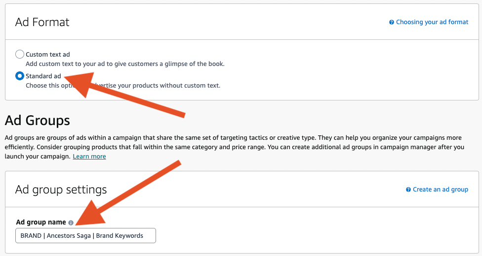 Brand Keyword Ad Group Name