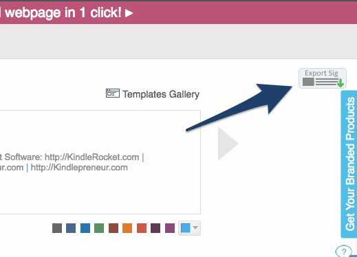 Export to Mail Software arrow