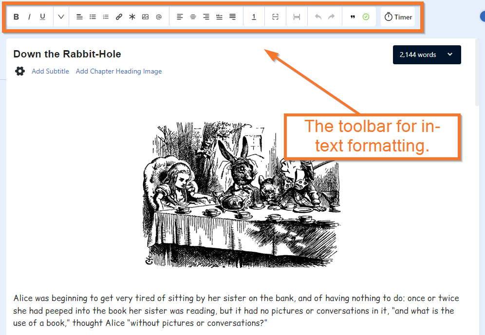 Formatting Text in Atticus
