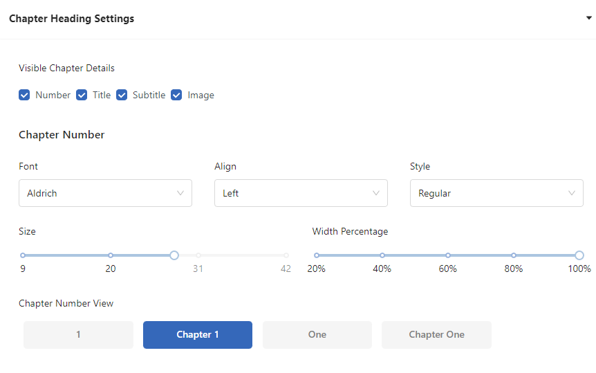 General Chapter Theme Layout