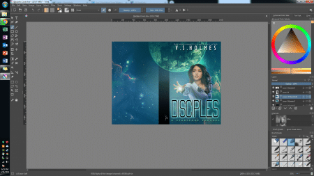 Krita book cover software