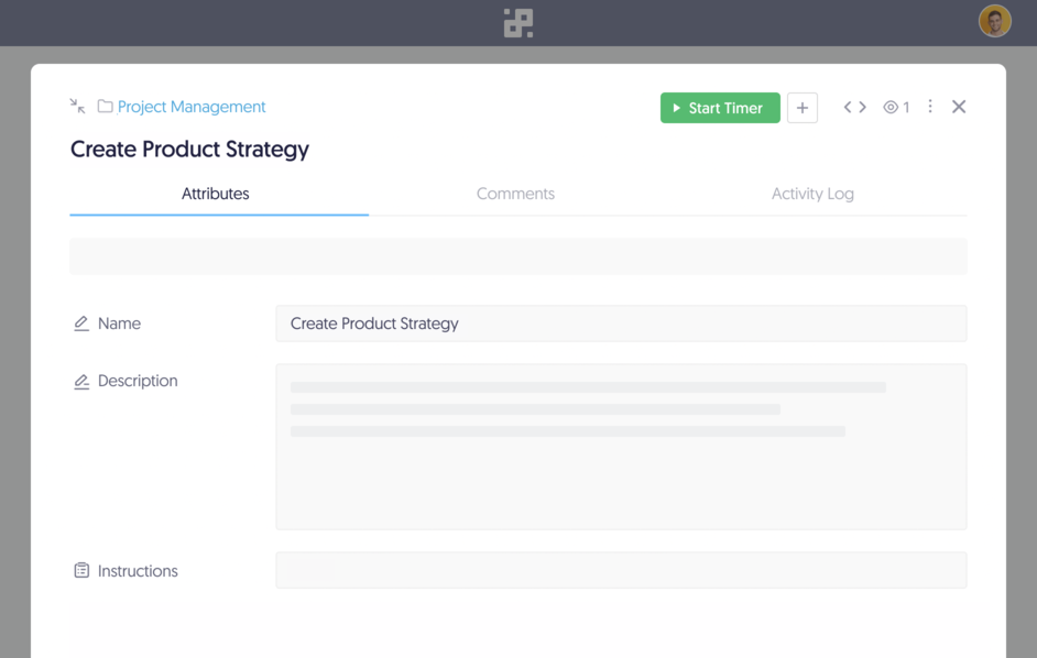 Time tracking and estimates inside Infinity