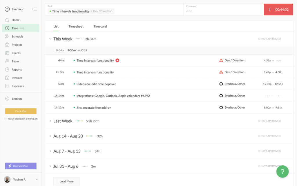 introducing time intervals functionality: an interim release