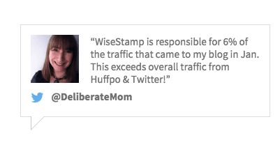 Wisestamp testimonial